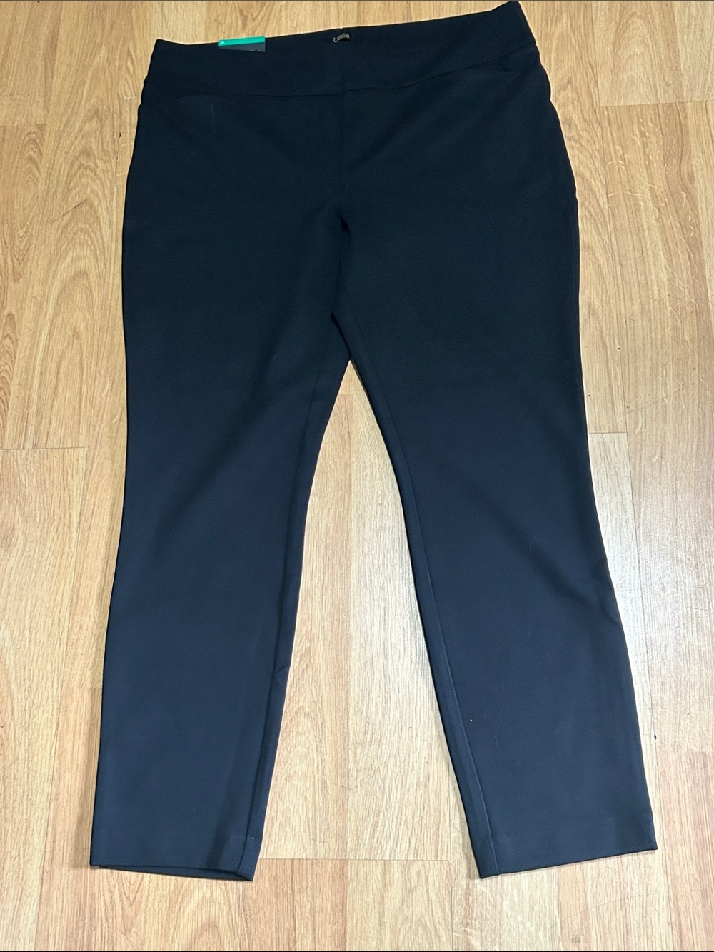 Dalia Black Knit Waistband Pants Size XL NWT